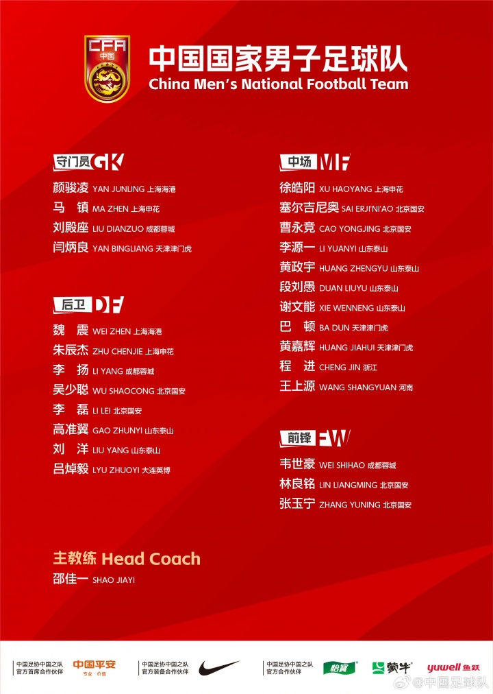 馬鎮(zhèn)國足中超雙線零出場(chǎng) 顏駿薛慶浩占據(jù)主力