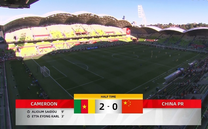 國(guó)足0-2喀麥隆 開(kāi)場(chǎng)9分鐘連失兩球暴露節(jié)奏鴻溝
