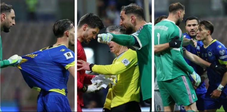 多納魯馬搶撕波黑門將點(diǎn)球小抄 沖突頻發(fā)意大利點(diǎn)球出局