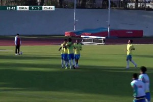 U16國足蒙太古杯再負(fù)巴西 李家進(jìn)超遠(yuǎn)吊射險破門