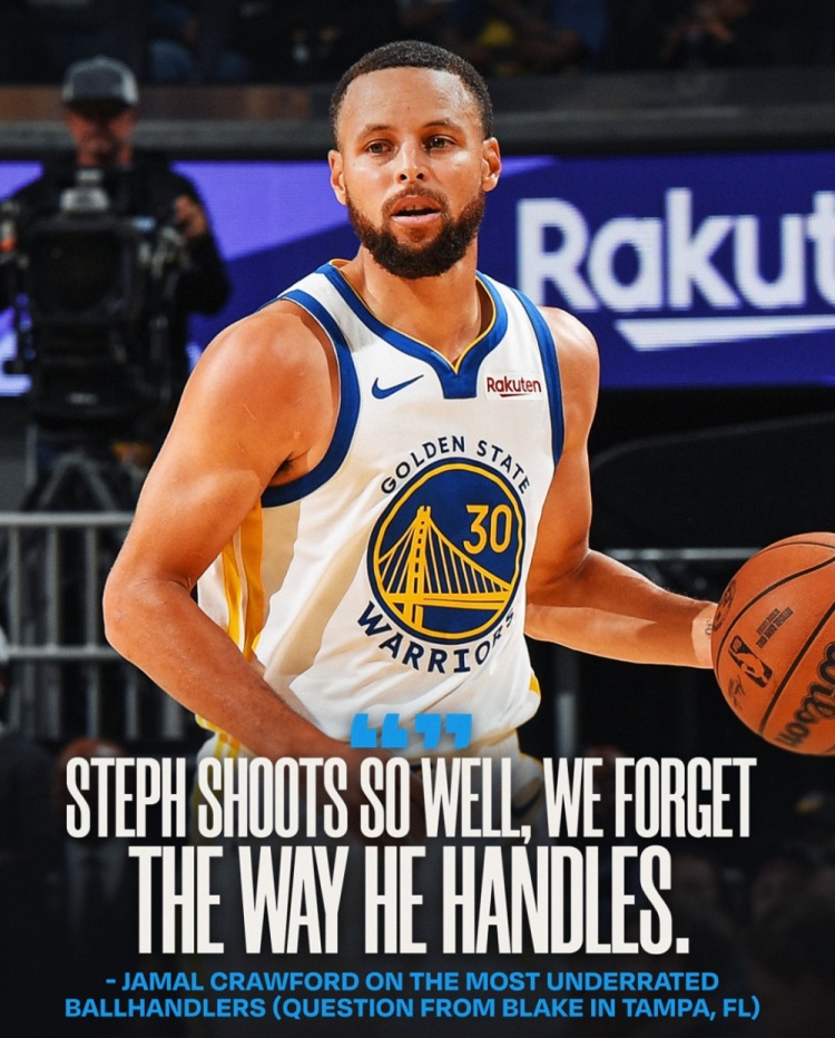 克勞福德點出庫里被忽視特質(zhì) 頂級投射掩蓋控球大師本質(zhì)