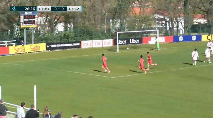 劉凱源弧線低射破僵局 U16國足蒙太古杯領先秘魯