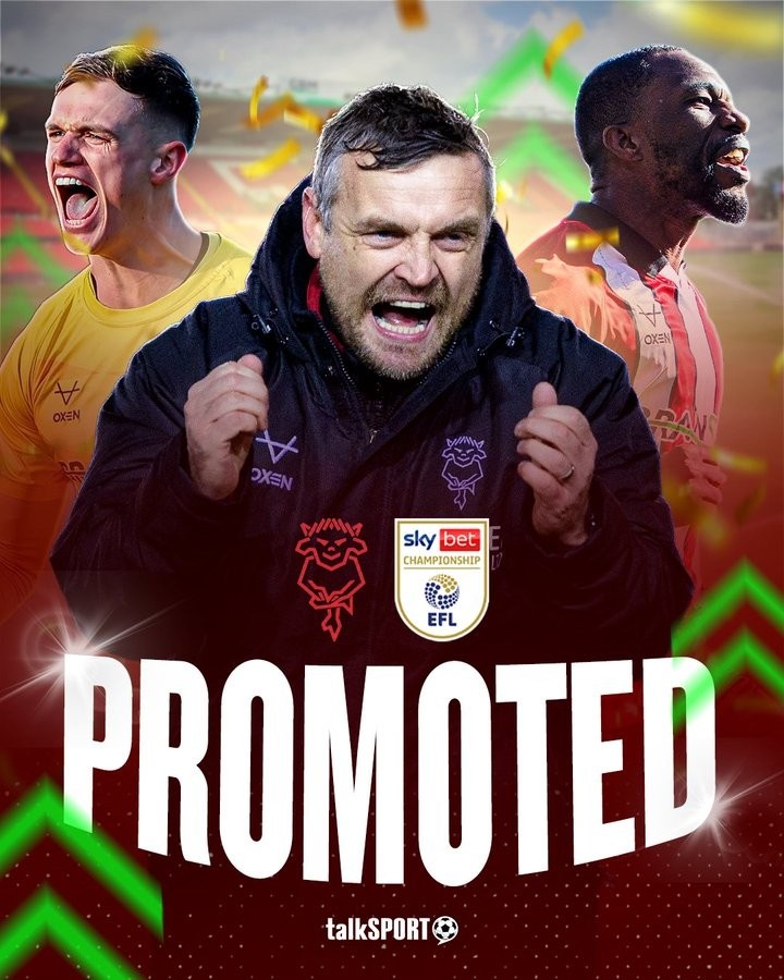 林肯城41輪90分提前五輪鎖定英冠席位 65年等待終結(jié)