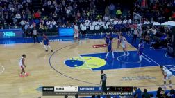 [楊瀚森暴扣]在籃下一柱擎天！楊瀚森持球單打自投自搶單臂重扣