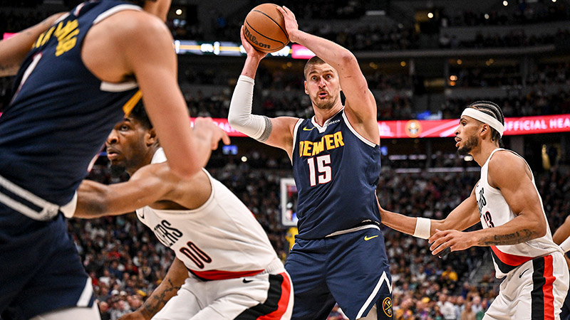 [CCTV全場集錦]??9連勝！掘金加時18分逆轉(zhuǎn)開拓者 約基奇35+14+13 卡馬拉30分