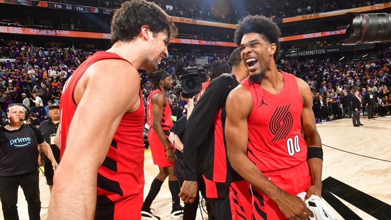 [CCTV全場集錦]??開拓者險(xiǎn)勝太陽 阿夫迪亞41+7+12 杰倫·格林35分 布克22分